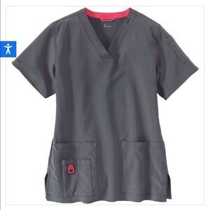 Carhartt Pewter V neck Media Top